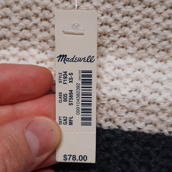 NWT Madewell (XS/S) Boho Open Front Cardigan Sweater with Fringe - Picture 6 of 9